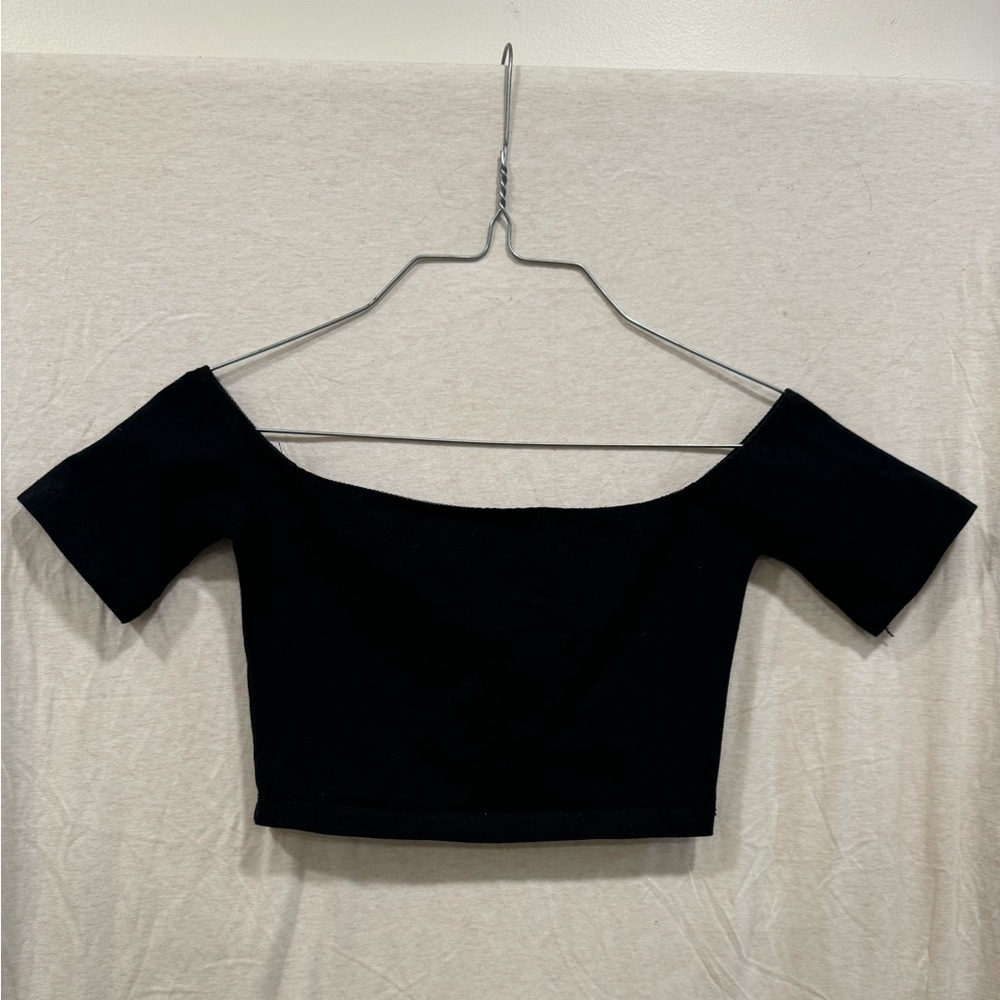 Off the shoulder crop top